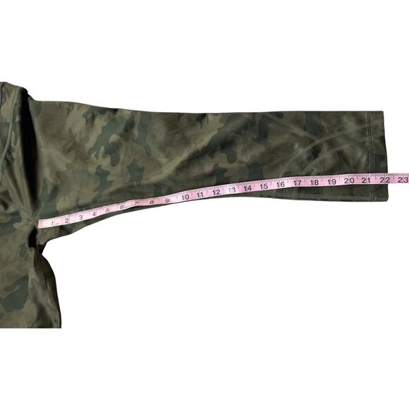 Lululemon Run Inspire Crop II *All Luxtreme Savasana Camo Fatigue Green SZ 6 EUC - Picture 9 of 12